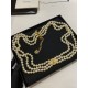 Chanel 24A Haute Couture Button Double-C Pearl Waist Chain