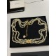 Chanel 24A Haute Couture Button Double-C Pearl Waist Chain