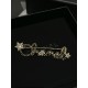 Chanel 25B Hollow Letter & Star Crystal Brooch