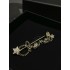 Chanel 25B Hollow Letter & Star Crystal Brooch