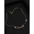 Chanel 25B Hollow Letter & Star Crystal Necklace