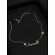 Chanel 25B Hollow Letter & Star Crystal Necklace