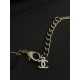 Chanel 25B Hollow Letter & Star Crystal Necklace