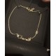 Chanel 25B Hollow Letter & Star Crystal Necklace
