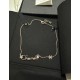 Chanel 25B Hollow Letter & Star Crystal Necklace