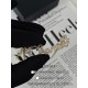Chanel 25B Hollow Letter & Star Crystal Necklace