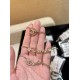 Chanel 25B Hollow Letter & Star Crystal Necklace