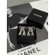 Chanel 25K Crystal-Paved Metal Bow Stud Earrings