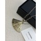 Chanel 25K Vintage Fan Pendant Necklace