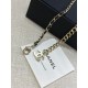 Chanel 25K Vintage Fan Pendant Necklace