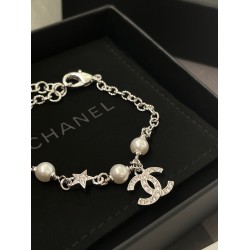 Chanel 25S Silver Star Charm Bracelet