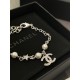 Chanel 25S Silver Star Charm Bracelet