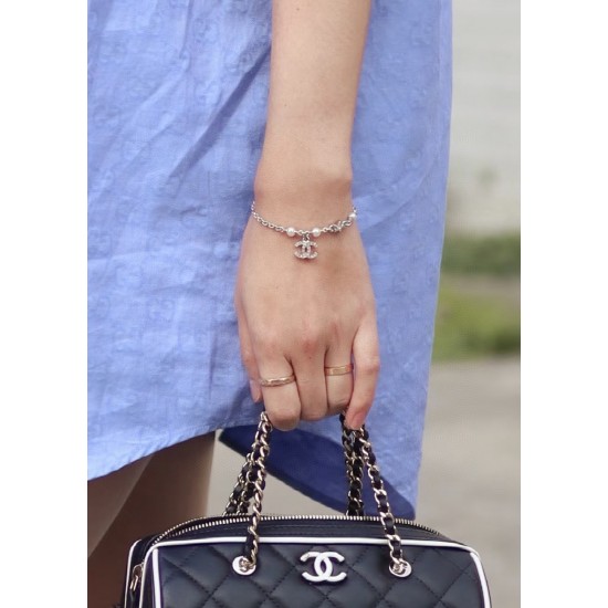 Chanel 25S Silver Star Charm Bracelet