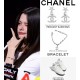 Chanel 25S Silver Star Charm Bracelet