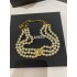 Chanel 24B Triple-Layer Pearl CC Vintage Choker Necklace