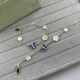 VCA Lucky Alhambra Multi-Motif Bracelet | Butterfly, Leaf & Flower