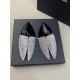 Saint Laurent Crystal Articulated Geometric Clip On Earrings Silver Black