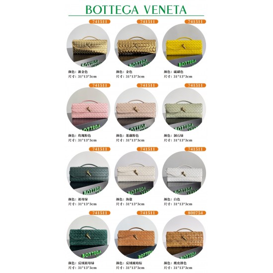 Bottega Veneta Andiamo Clutch (741511) - 35+ Colors Available