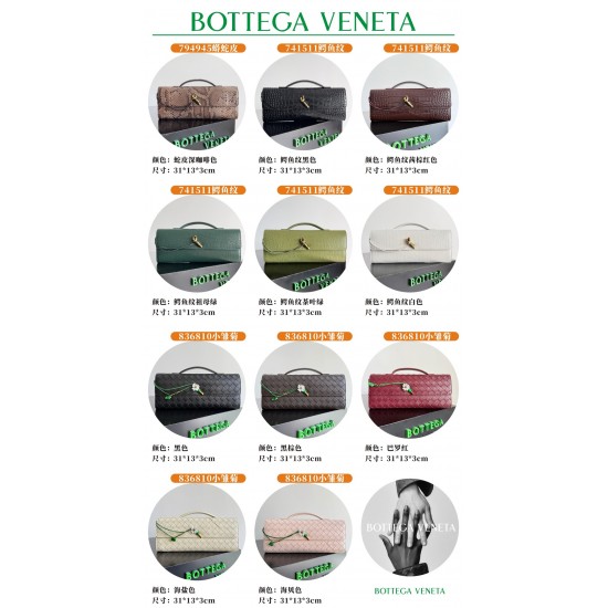 Bottega Veneta Andiamo Clutch (741511) - 35+ Colors Available
