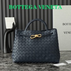 Bottega Veneta Medium Andiamo Bag - Blue - Intrecciato Nappa Leather Tote