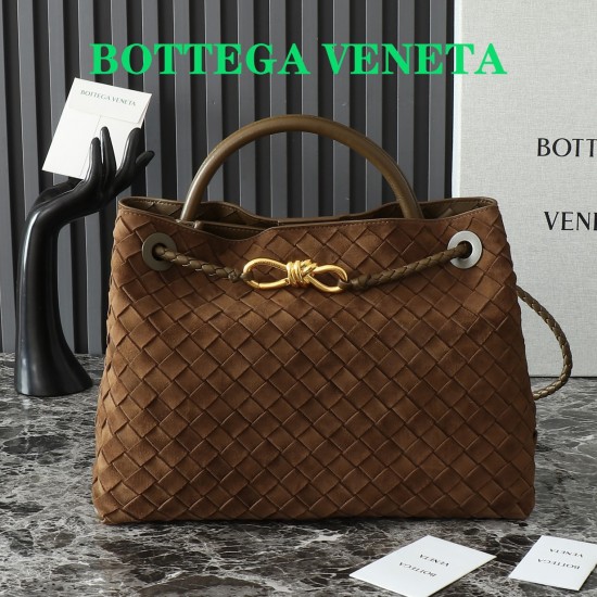 Bottega Veneta Medium Andiamo Bag - Brown - Intrecciato Nappa Leather Tote