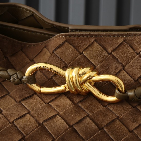 Bottega Veneta Medium Andiamo Bag - Brown - Intrecciato Nappa Leather Tote