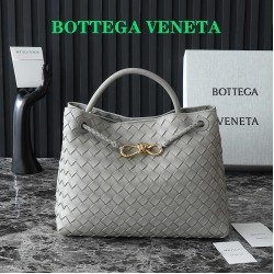 Bottega Veneta Medium Andiamo Bag - Grey - Intrecciato Nappa Leather Tote