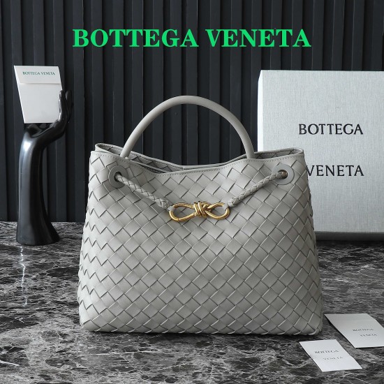 Bottega Veneta Medium Andiamo Bag - Grey - Intrecciato Nappa Leather Tote