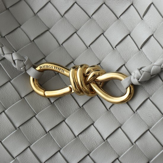 Bottega Veneta Medium Andiamo Bag - Grey - Intrecciato Nappa Leather Tote