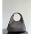 B*V Campana Large Double-Sided Woven Leather Shoulder Bag - Brown