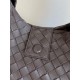B*V Campana Large Double-Sided Woven Leather Shoulder Bag - Brown