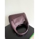 B*V Campana Large Double-Sided Woven Leather Shoulder Bag - Burgundy