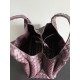 B*V Campana Small Double-Sided Woven Leather Shoulder Bag - Burgundy