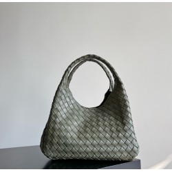 B*V Campana Small Double-Sided Woven Leather Shoulder Bag - Green