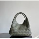 B*V Campana Small Double-Sided Woven Leather Shoulder Bag - Green