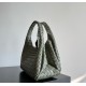 B*V Campana Small Double-Sided Woven Leather Shoulder Bag - Green