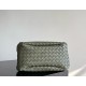 B*V Campana Small Double-Sided Woven Leather Shoulder Bag - Green