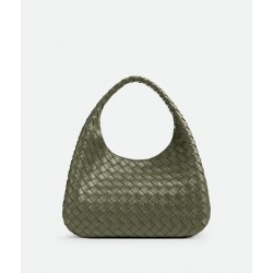 B*V Campana Small Double-Sided Woven Leather Shoulder Bag - Green