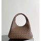 B*V Campana Small Double-Sided Woven Leather Shoulder Bag - Hazelnut Brown