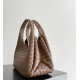 B*V Campana Small Double-Sided Woven Leather Shoulder Bag - Hazelnut Brown