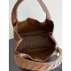 B*V Campana Small Double-Sided Woven Leather Shoulder Bag - Hazelnut Brown