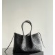 B*V Pinacoteca Medium — Hand-Woven Reversible Tote- Black
