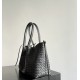 B*V Pinacoteca Medium — Hand-Woven Reversible Tote- Black
