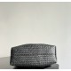 B*V Pinacoteca Medium — Hand-Woven Reversible Tote- Black