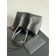 B*V Pinacoteca Medium — Hand-Woven Reversible Tote- Black
