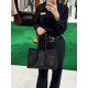 B*V Pinacoteca Medium — Hand-Woven Reversible Tote- Black