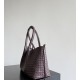 B*V Pinacoteca Medium — Hand-Woven Reversible Tote- Red