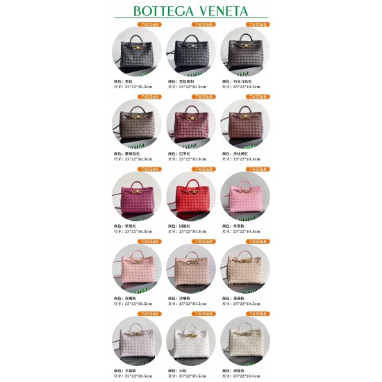 Bottega Veneta Small Andiamo Bag (743568) - 65+ Colors Available