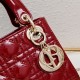 Dior Patent Cannage Mini Lady Dior Red in Golden Hardware [Budget Edition]