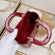 Dior Patent Cannage Mini Lady Dior Red in Golden Hardware [Budget Edition]